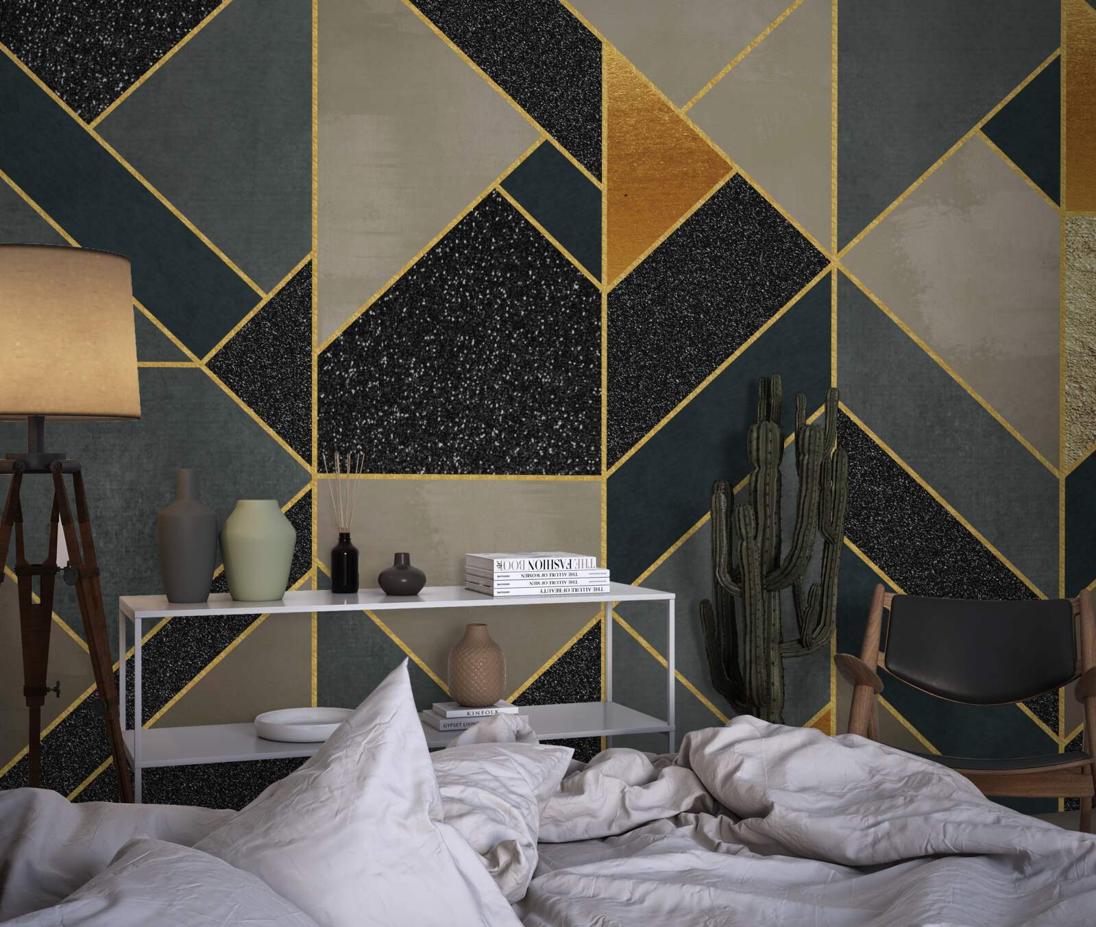 Fototapeten Mosaiken in dunklen Farben