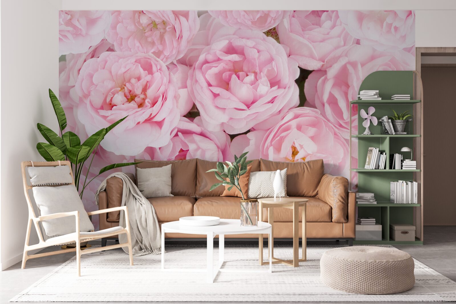Fototapeten Tea Rose mit einem zarten rosa Farbton