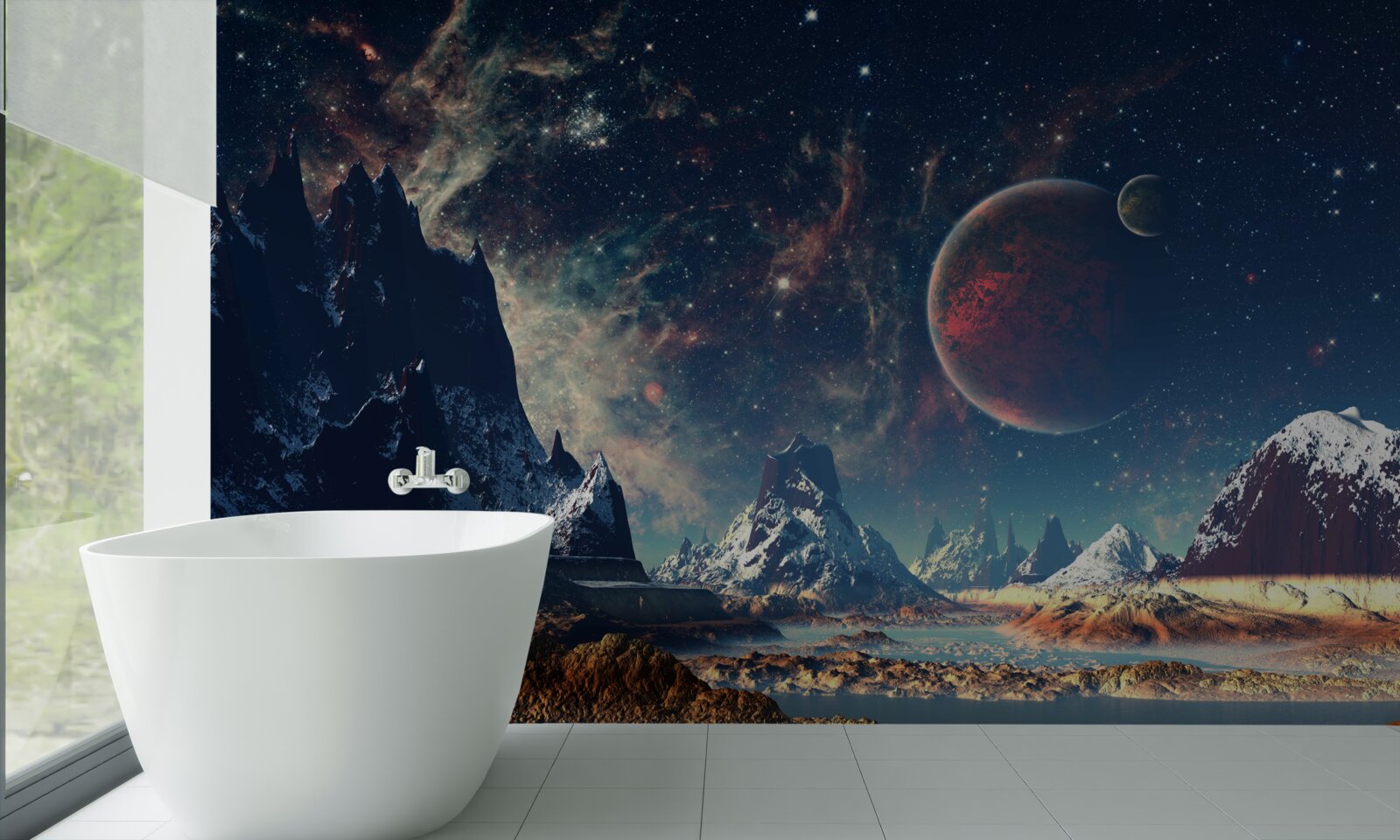 Fototapeten Unerforschter Planet
