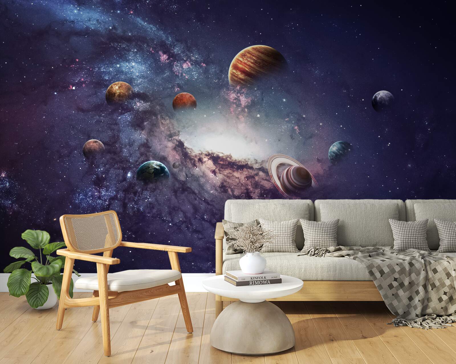 Fototapeten Planetengrößen in der Galaxie