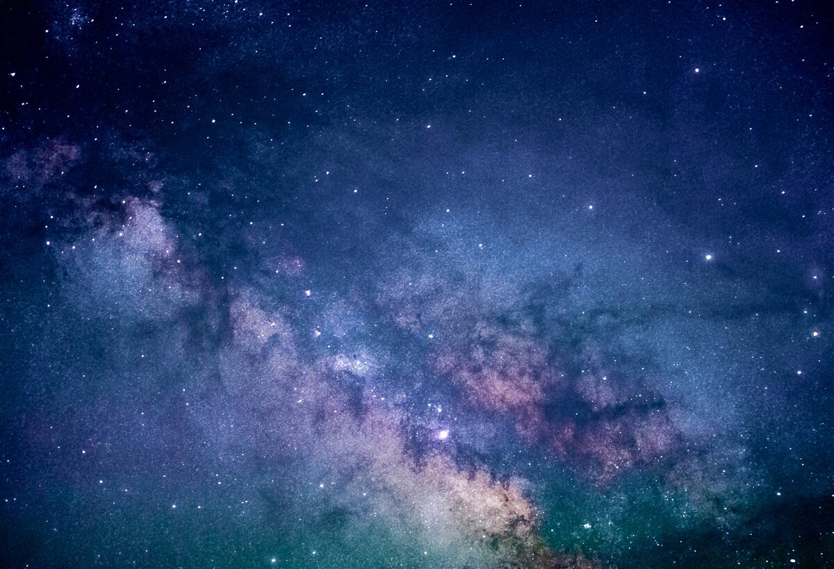 Fototapeten Himmlische Galaxienmilchweg