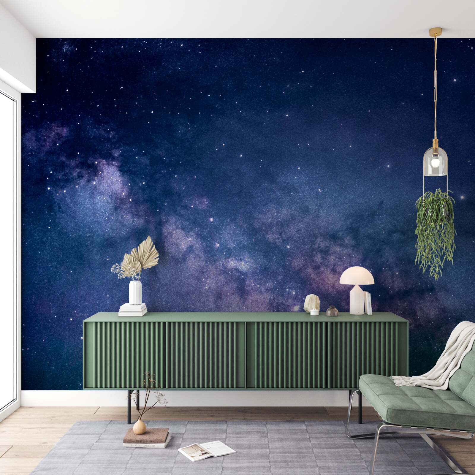 Fototapeten Himmlische Galaxienmilchweg