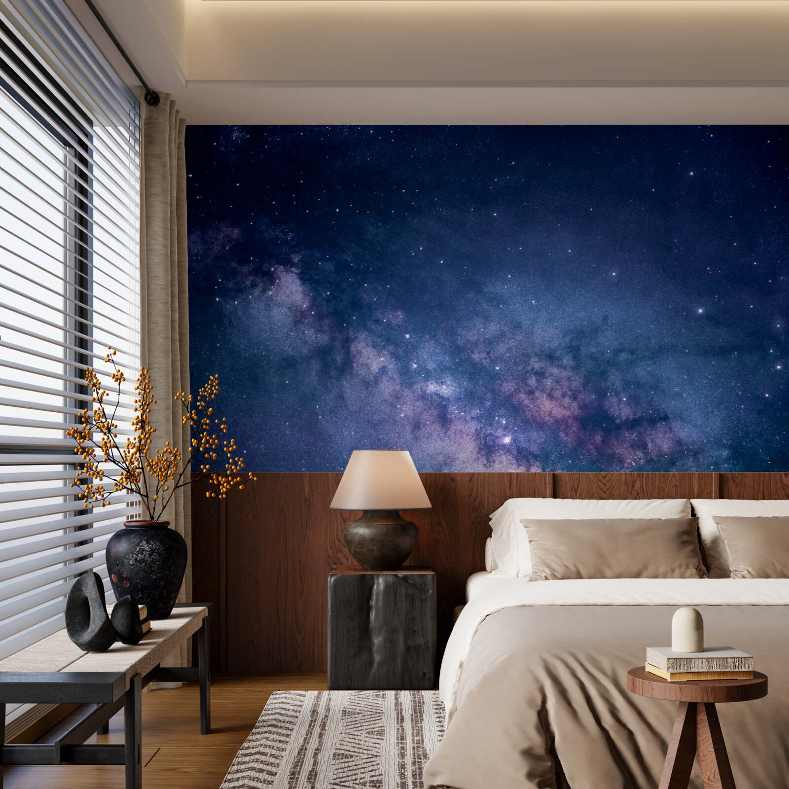 Fototapeten Himmlische Galaxienmilchweg