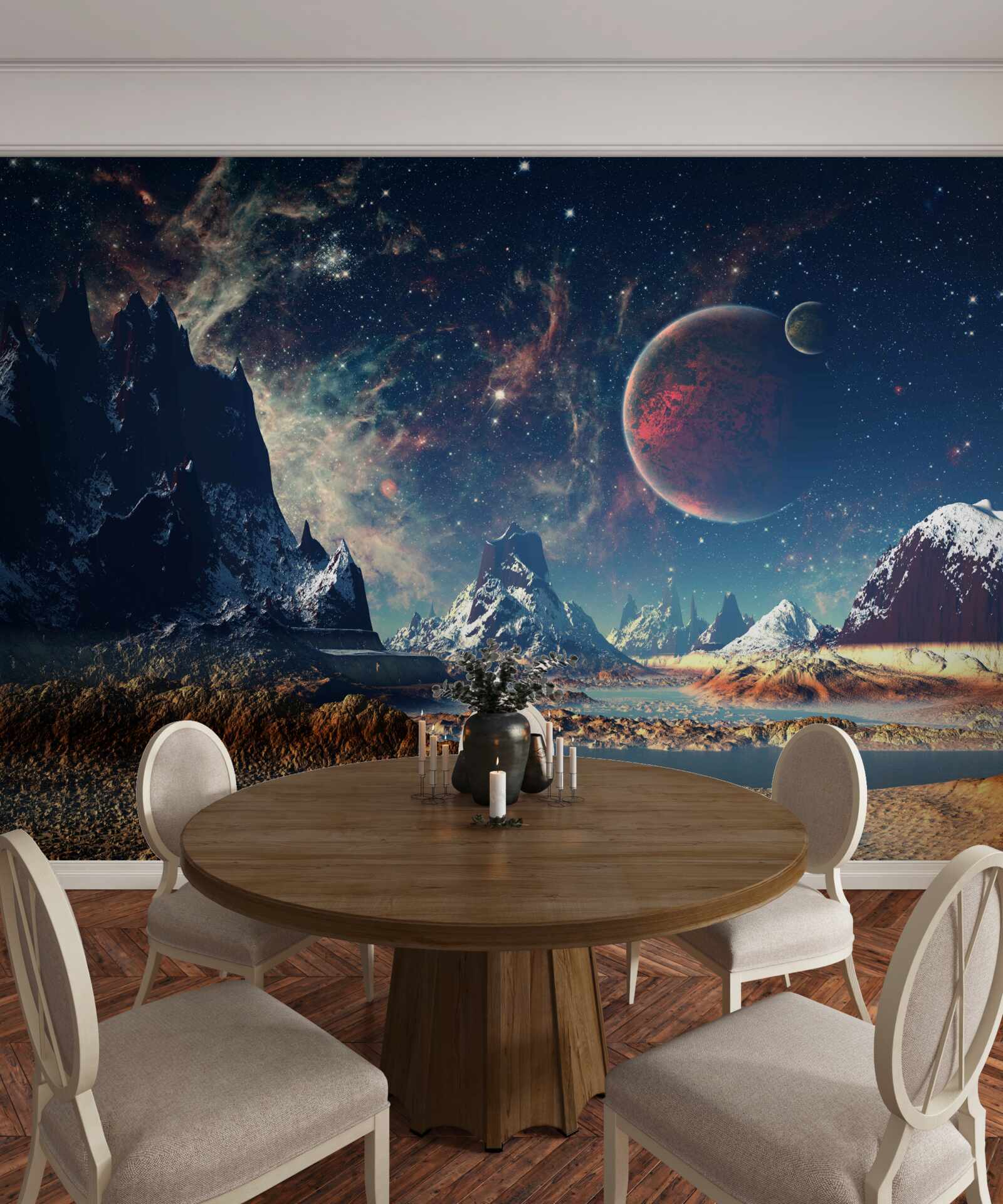 Fototapeten Die Oberfläche des Planeten ist fantastisch