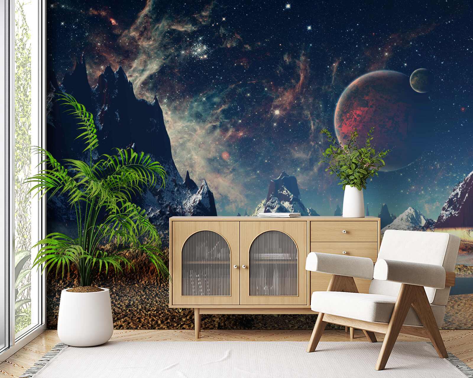 Fototapeten Die Oberfläche des Planeten ist fantastisch