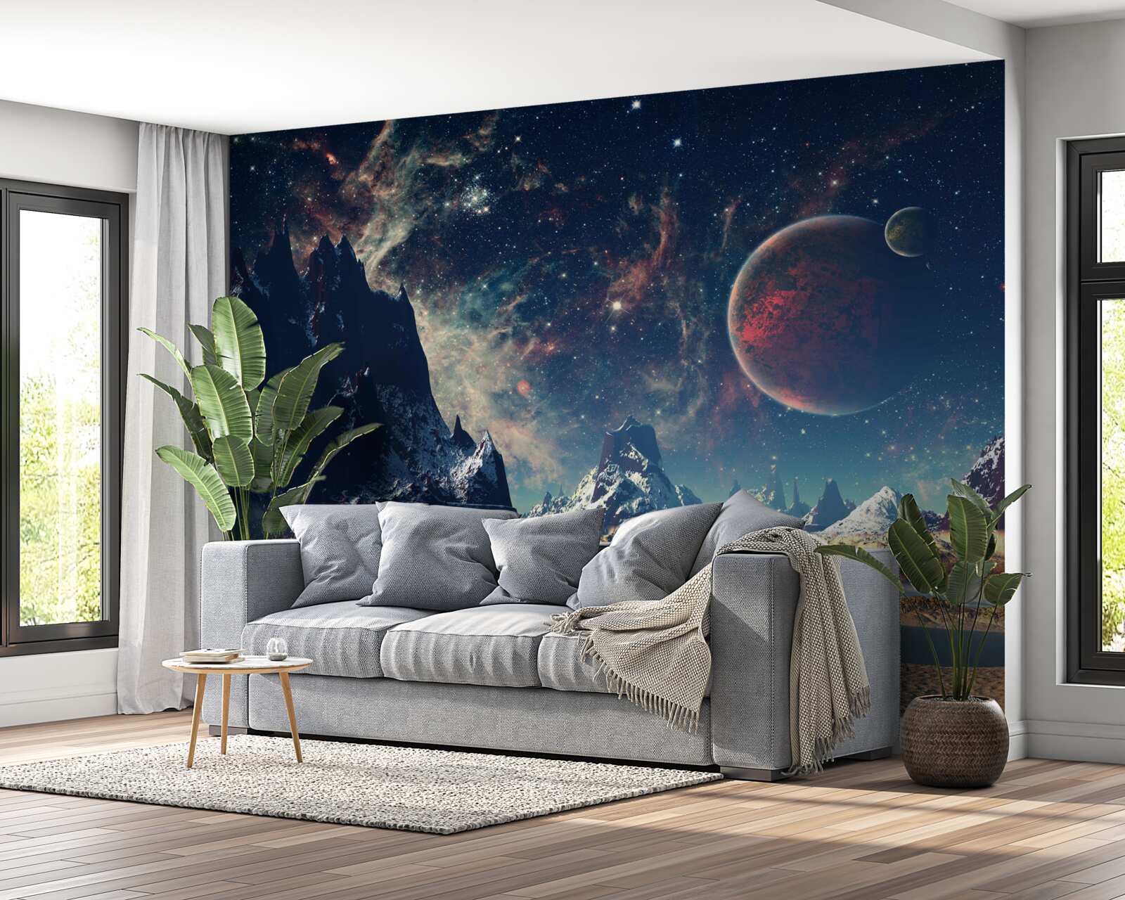 Fototapeten Die Oberfläche des Planeten ist fantastisch