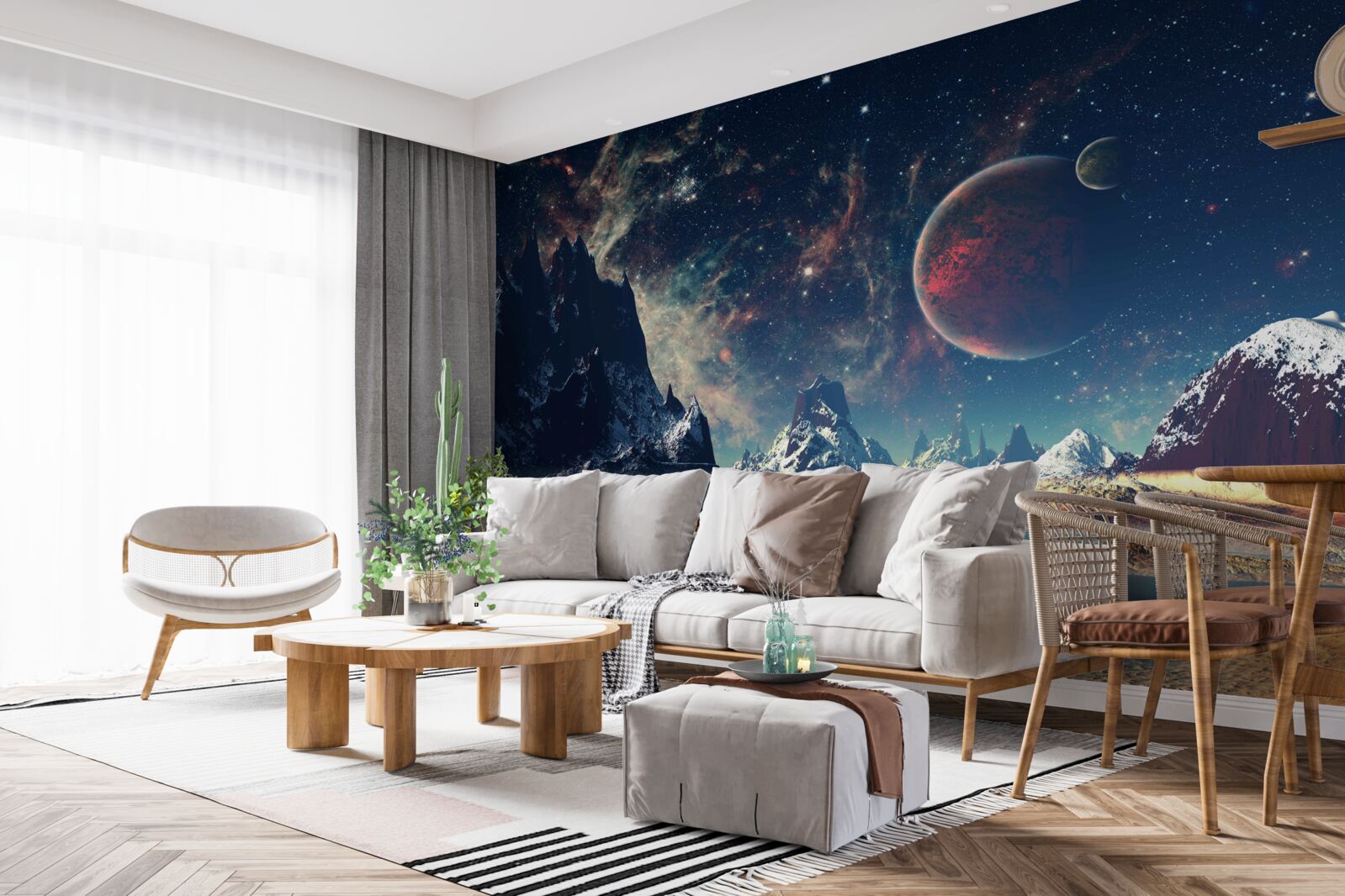Fototapeten Die Oberfläche des Planeten ist fantastisch