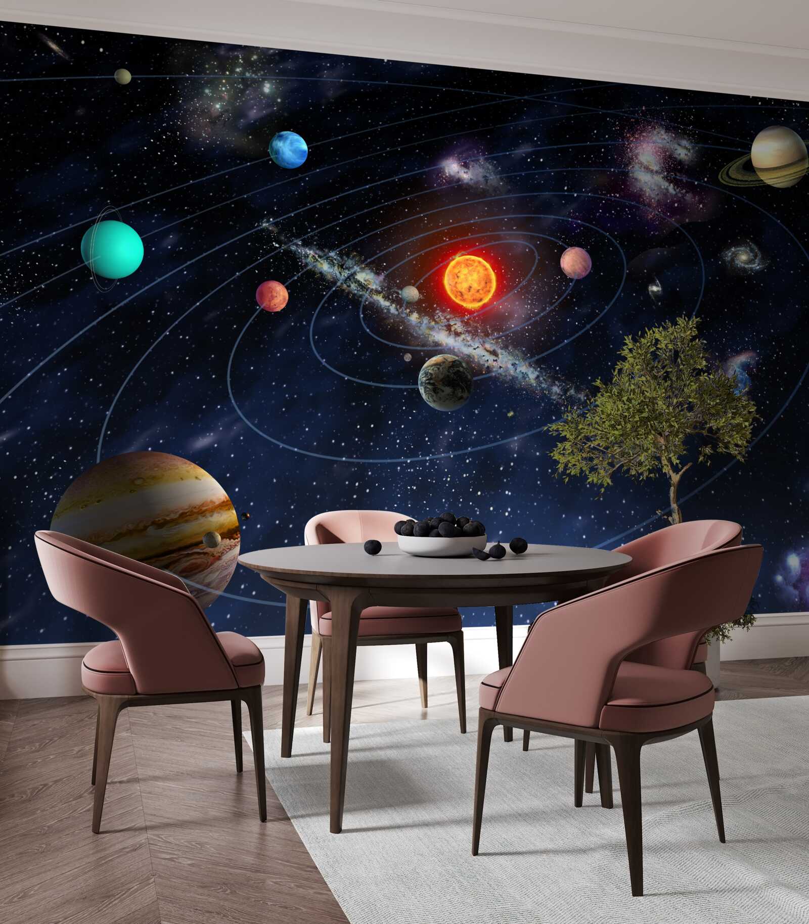 Fototapeten Planetweg des galaktischen Raums