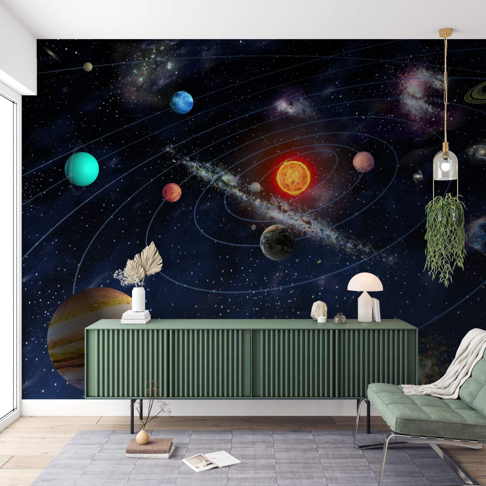 Fototapeten Planetweg des galaktischen Raums