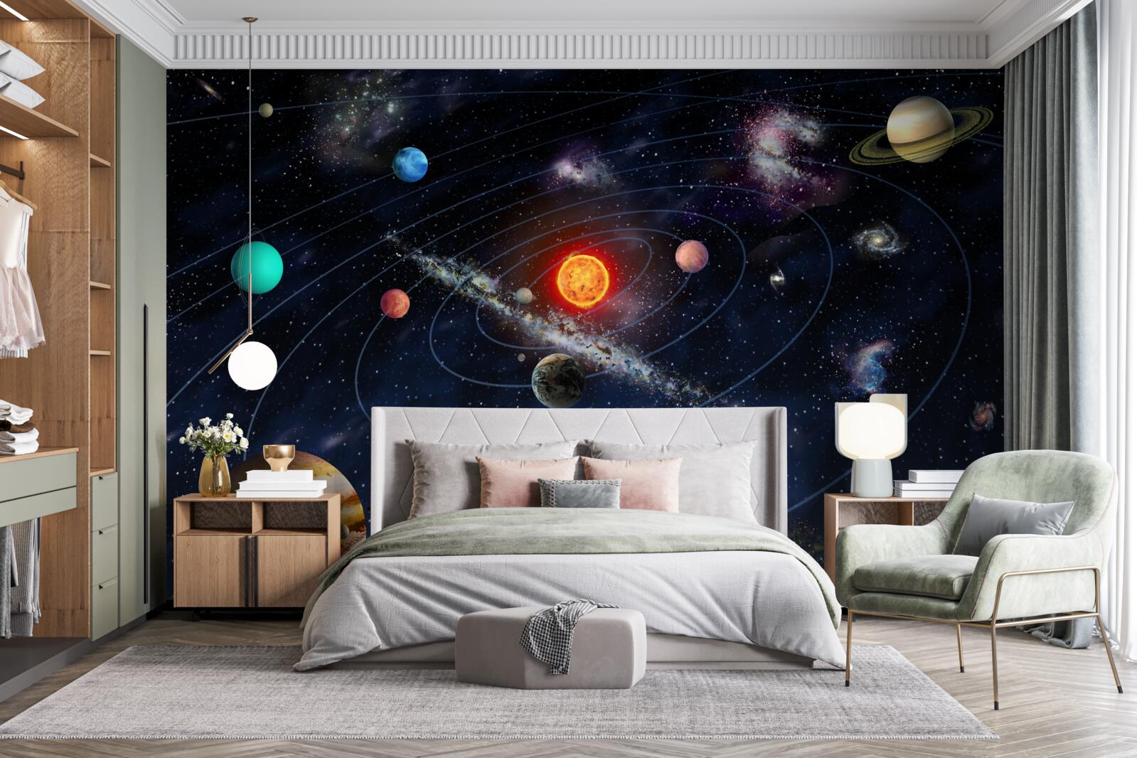 Fototapeten Planetweg des galaktischen Raums