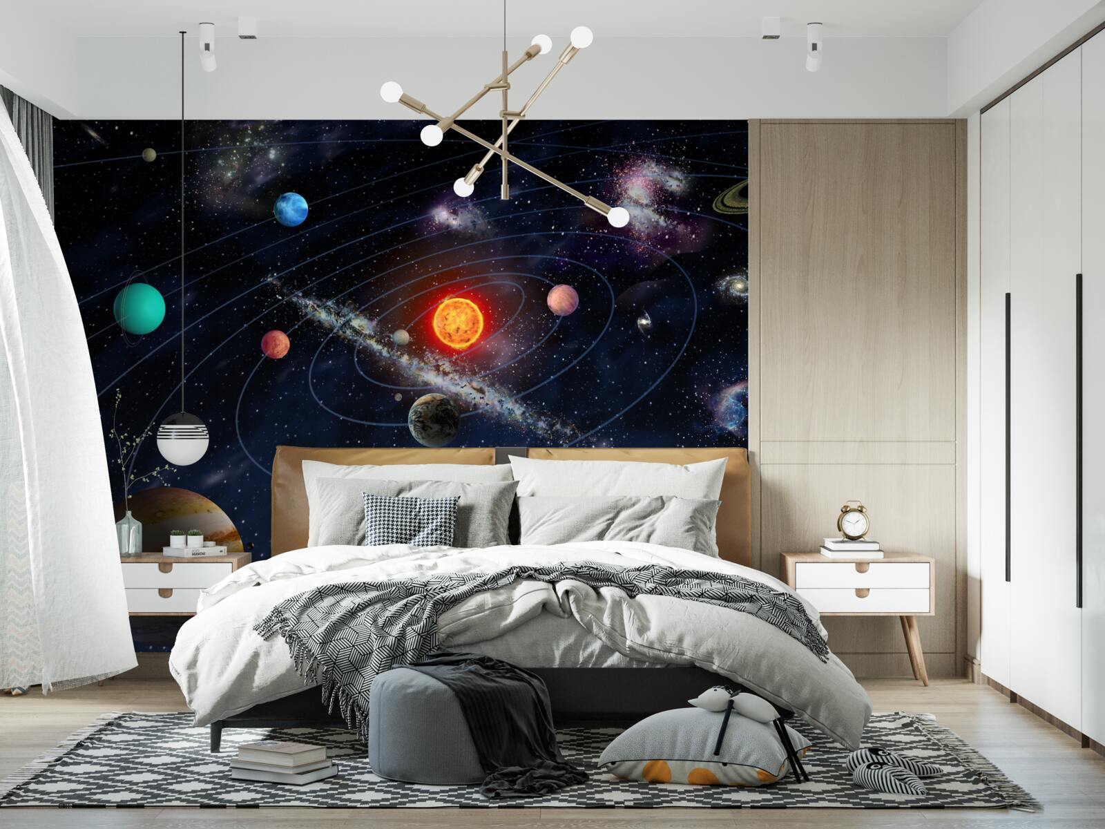 Fototapeten Planetweg des galaktischen Raums