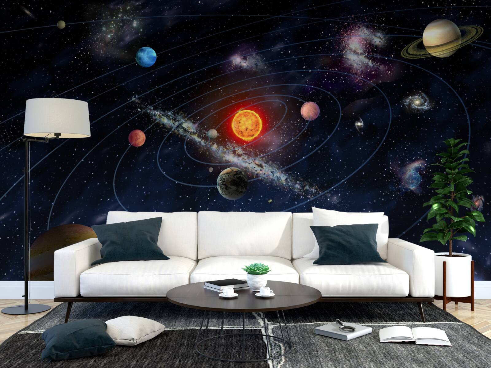 Fototapeten Planetweg des galaktischen Raums