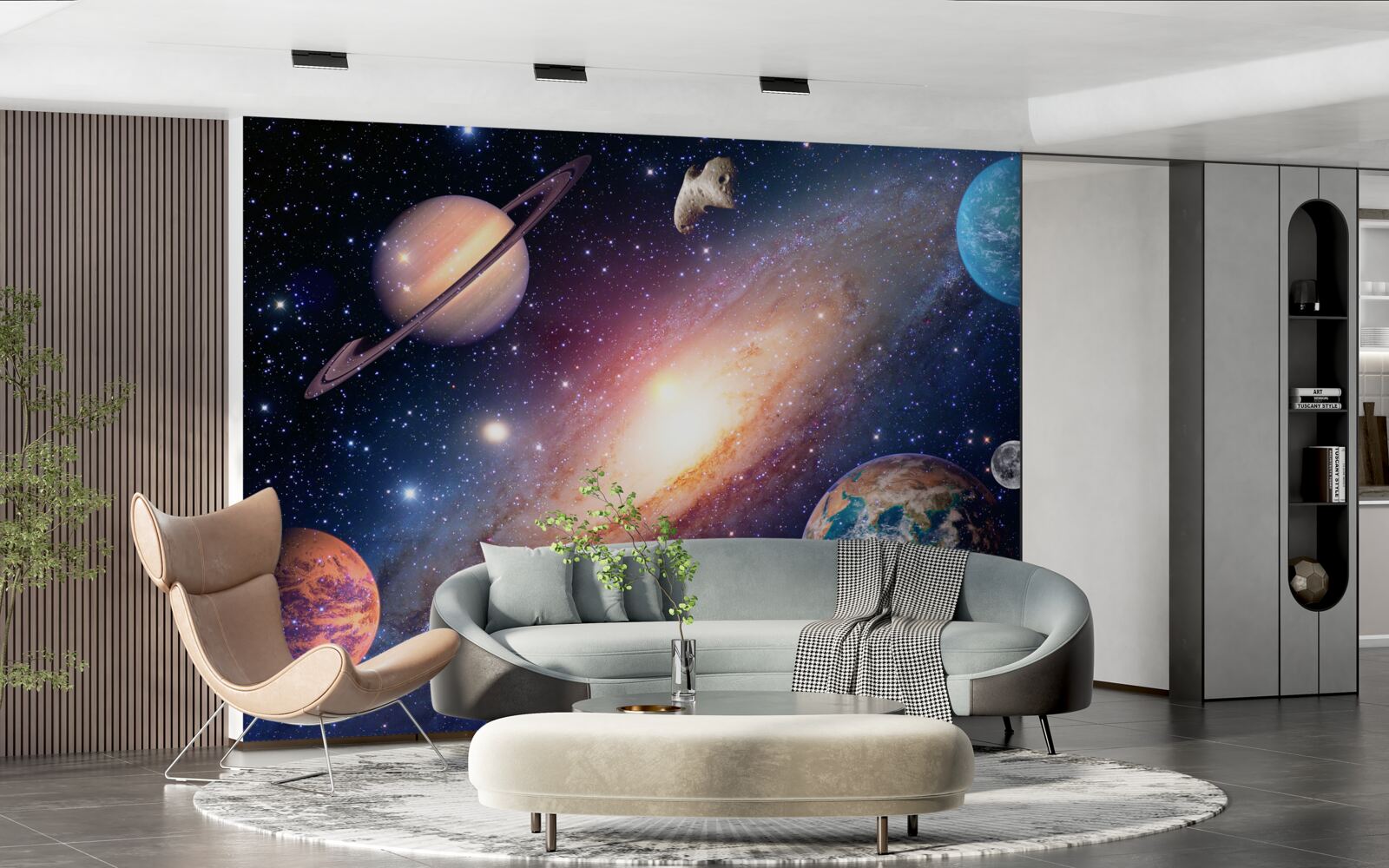 Fototapeten Planetensystem in der Galaxie