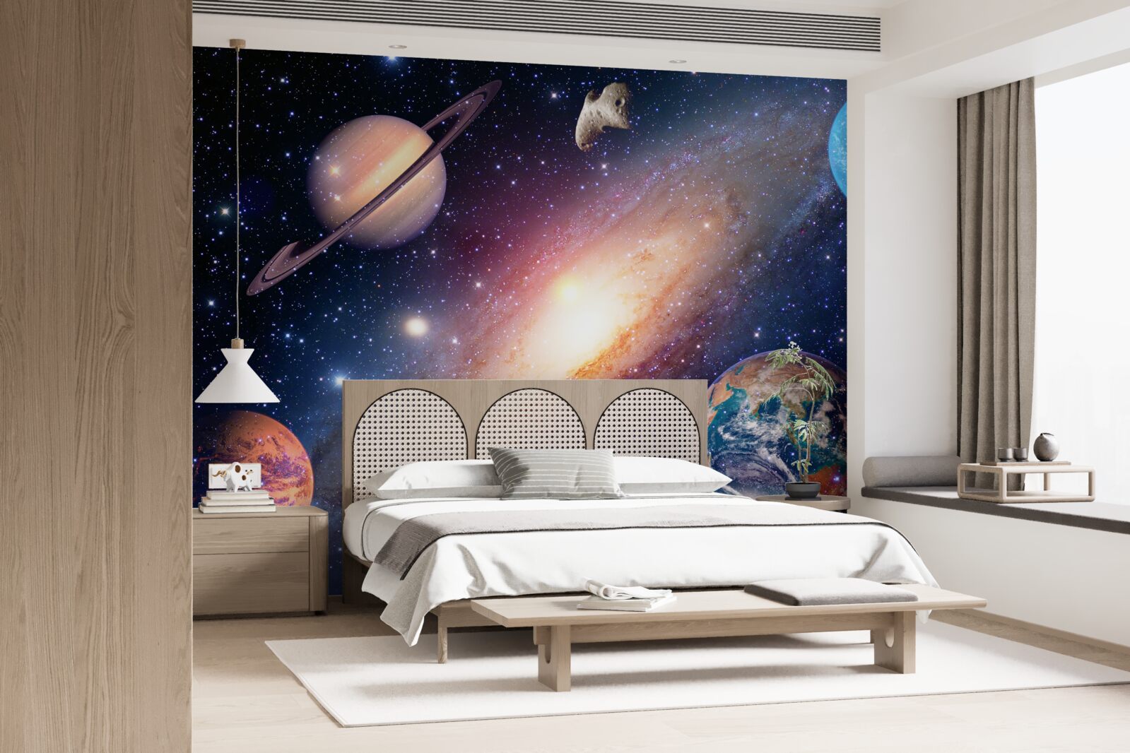 Fototapeten Planetensystem in der Galaxie