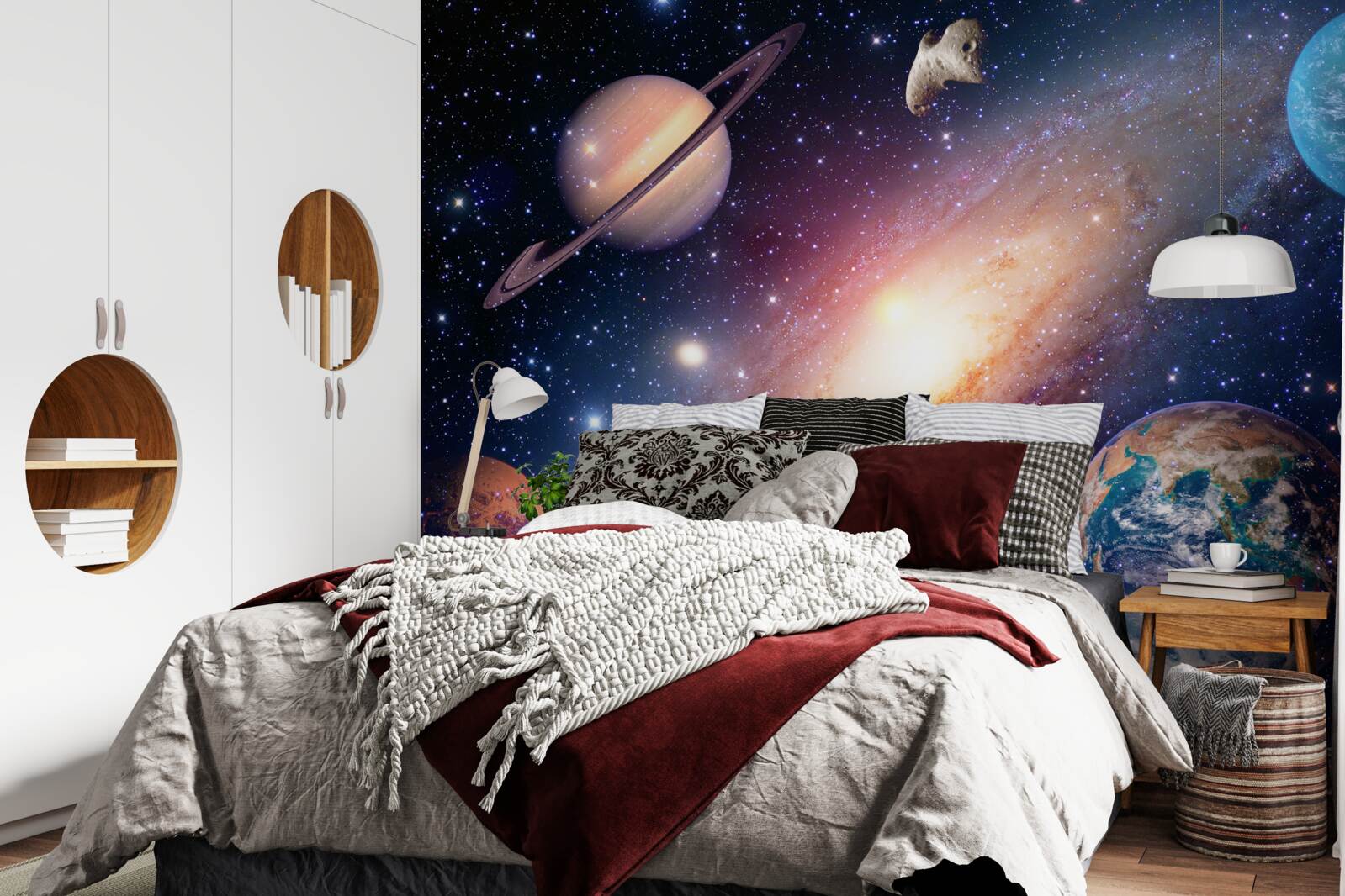 Fototapeten Planetensystem in der Galaxie