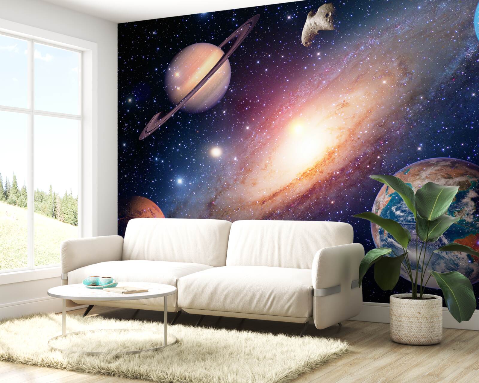 Fototapeten Planetensystem in der Galaxie