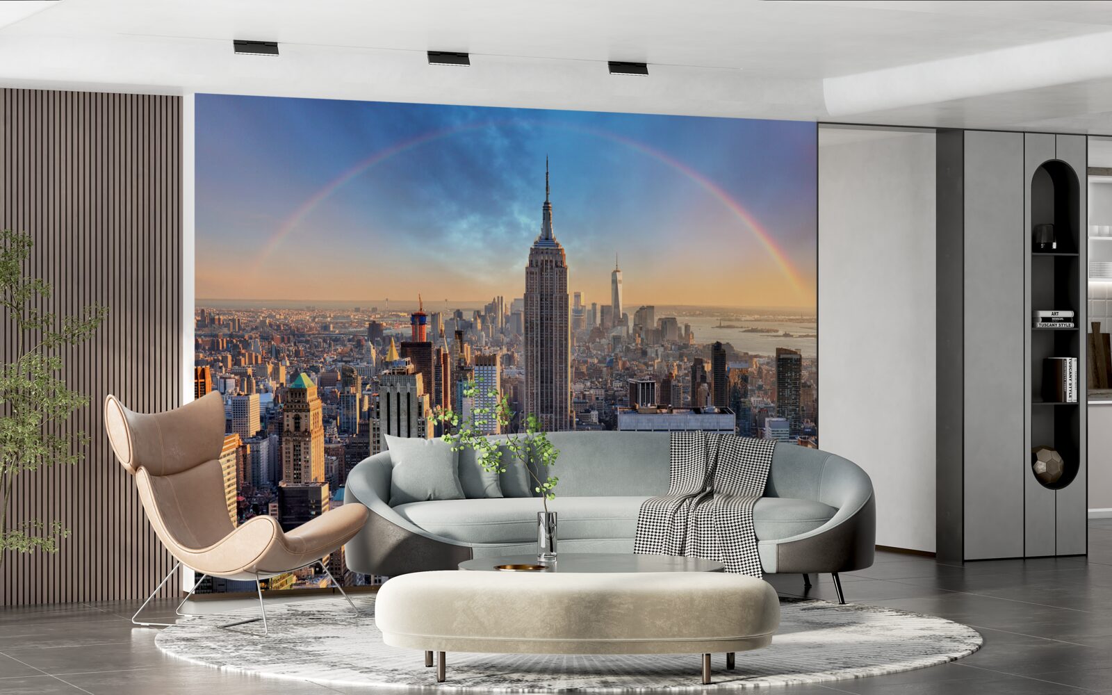 Fototapeten New York unter dem Regenbogen