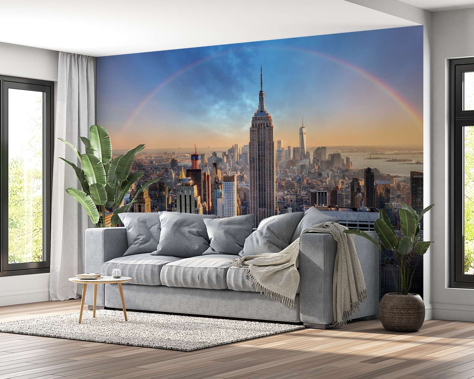 Fototapeten New York unter dem Regenbogen