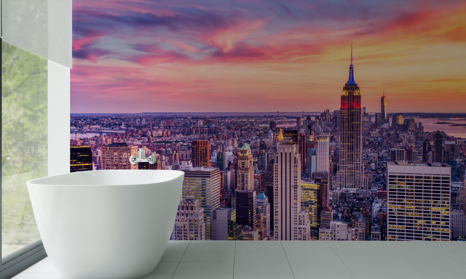 Fototapeten Sonnenaufgang in New York