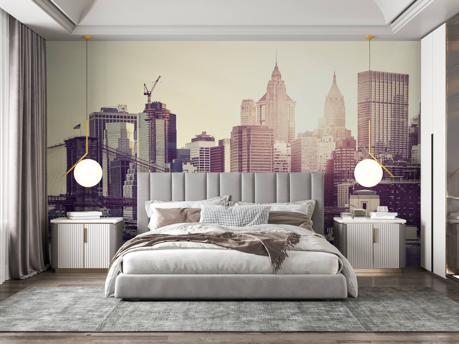 Fototapeten Highlight Panorama von Manhattan