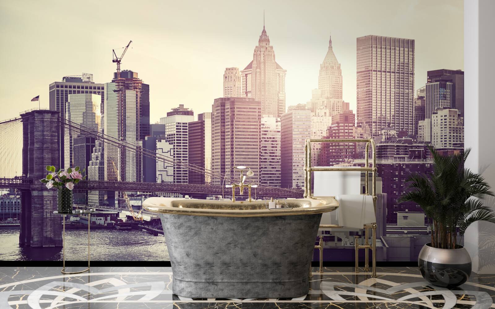 Fototapeten Highlight Panorama von Manhattan