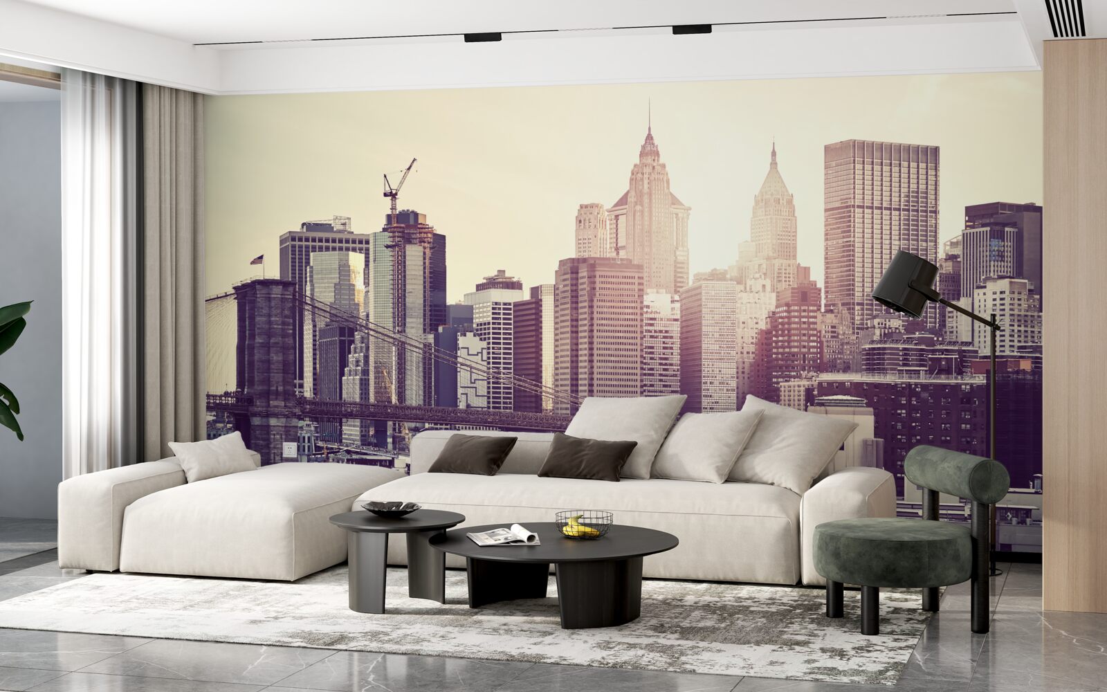 Fototapeten Highlight Panorama von Manhattan
