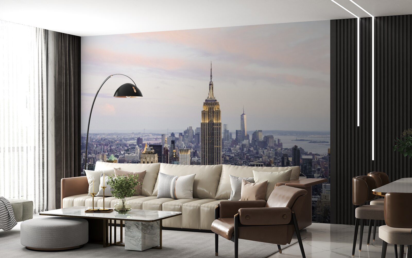 Fototapeten Empire State Building Lighting