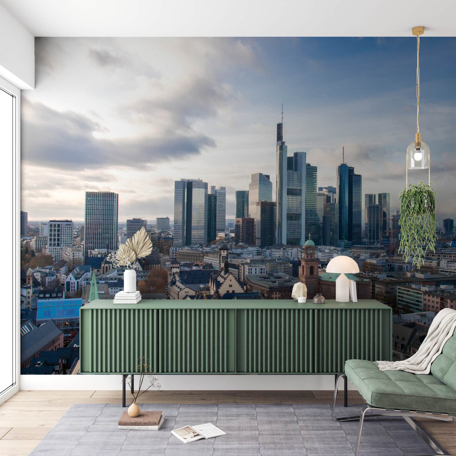 Fototapeten Panorama von Frankfurt