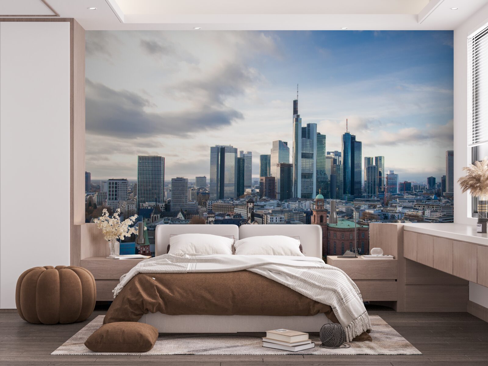 Fototapeten Panorama von Frankfurt