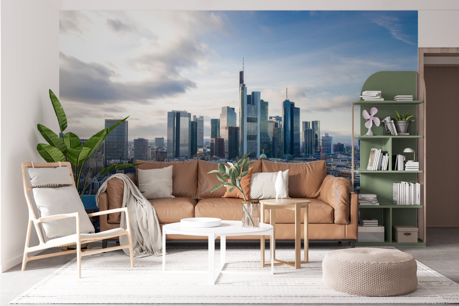 Fototapeten Panorama von Frankfurt