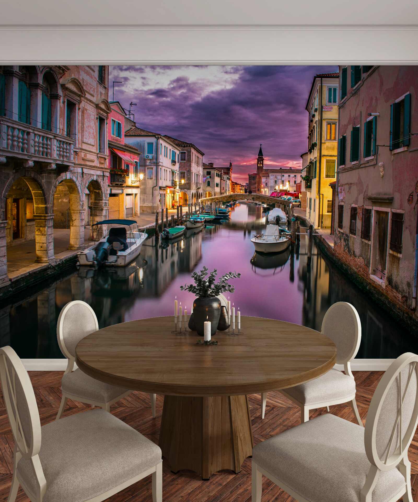 Fototapeten Venice Street am Abend