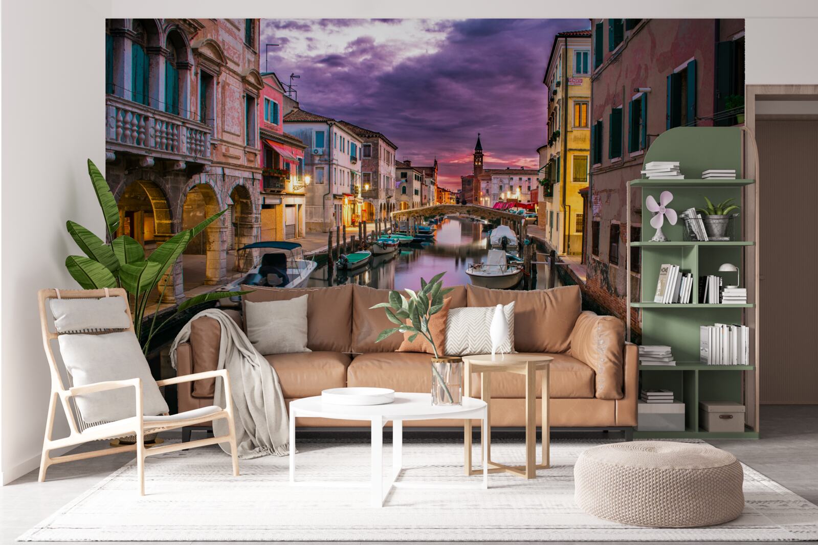 Fototapeten Venice Street am Abend