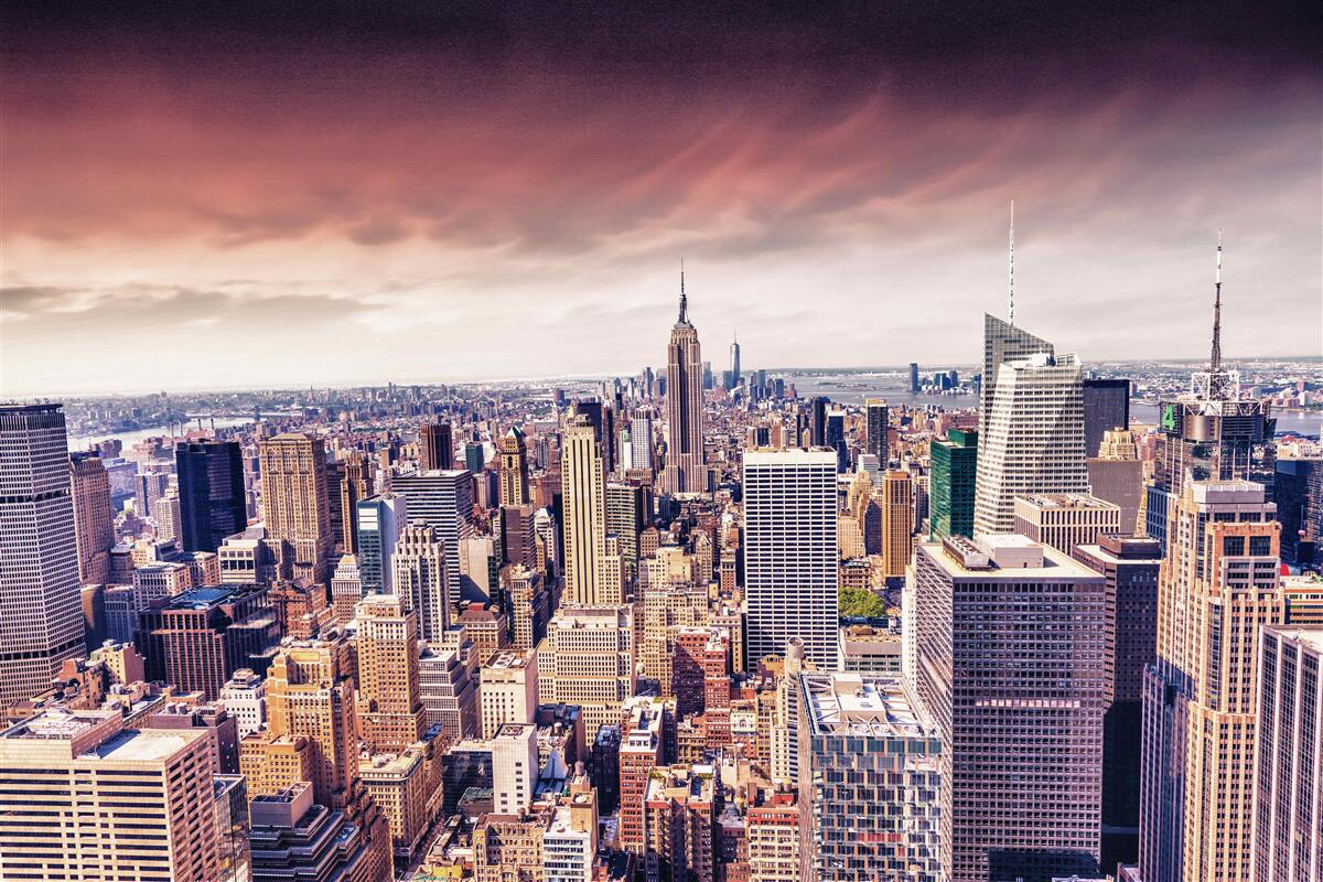 Fototapeten New Yorker Wolkenkratzer