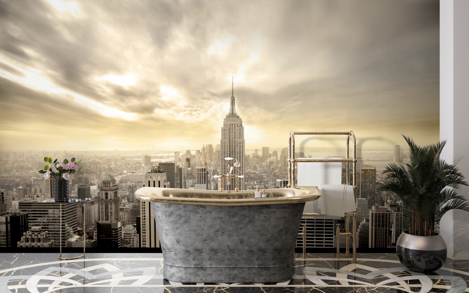 Fototapeten Der Anblick von New York aus der Vogelperspektive ist wunderschön