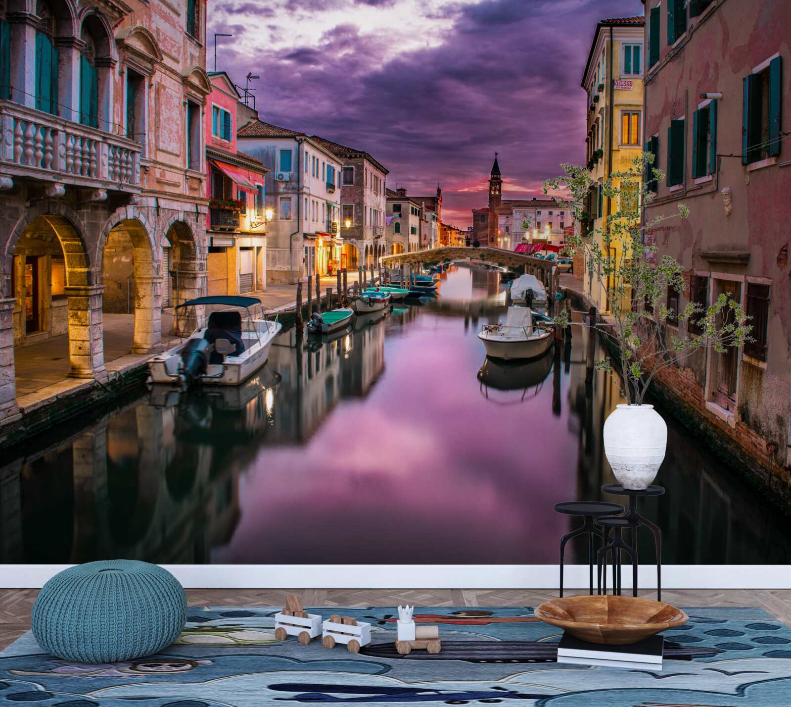Fototapeten Der alte Venedig -Kanal
