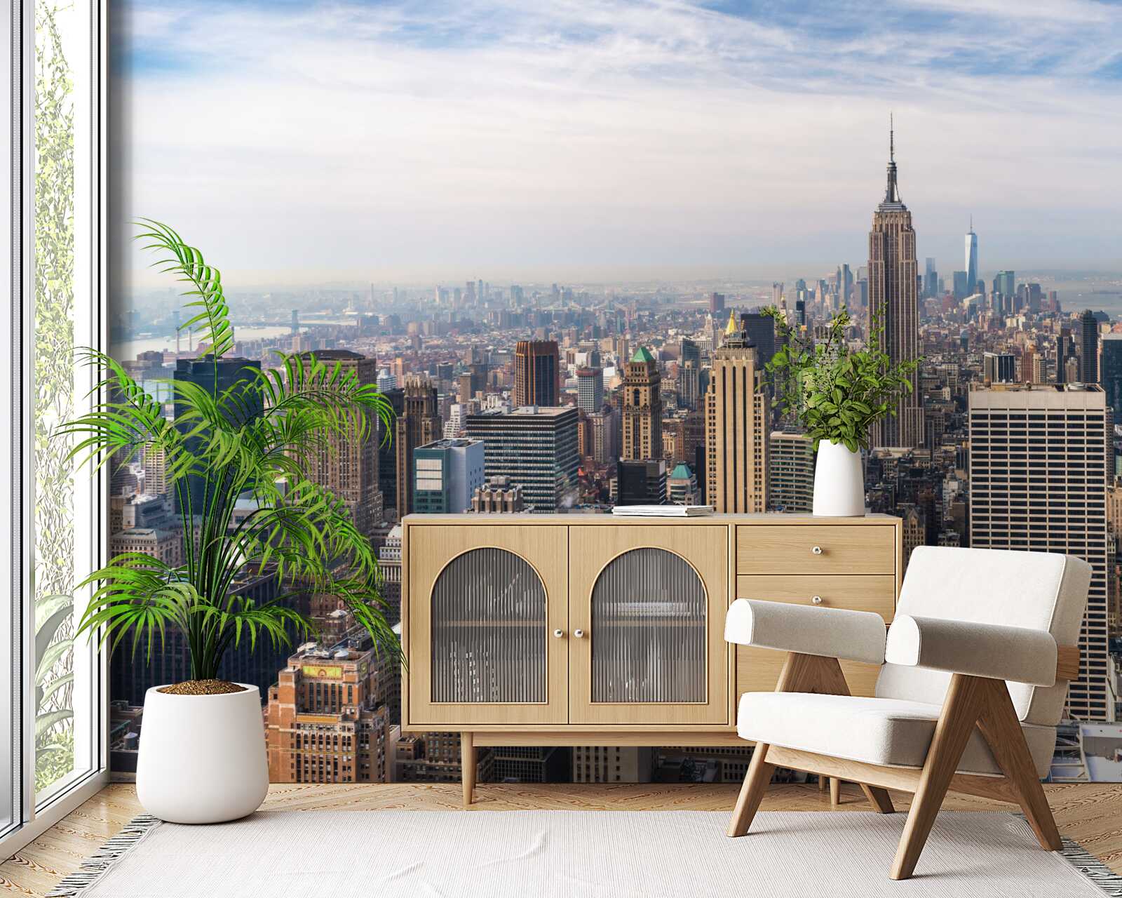 Fototapeten Blick auf New York von oben