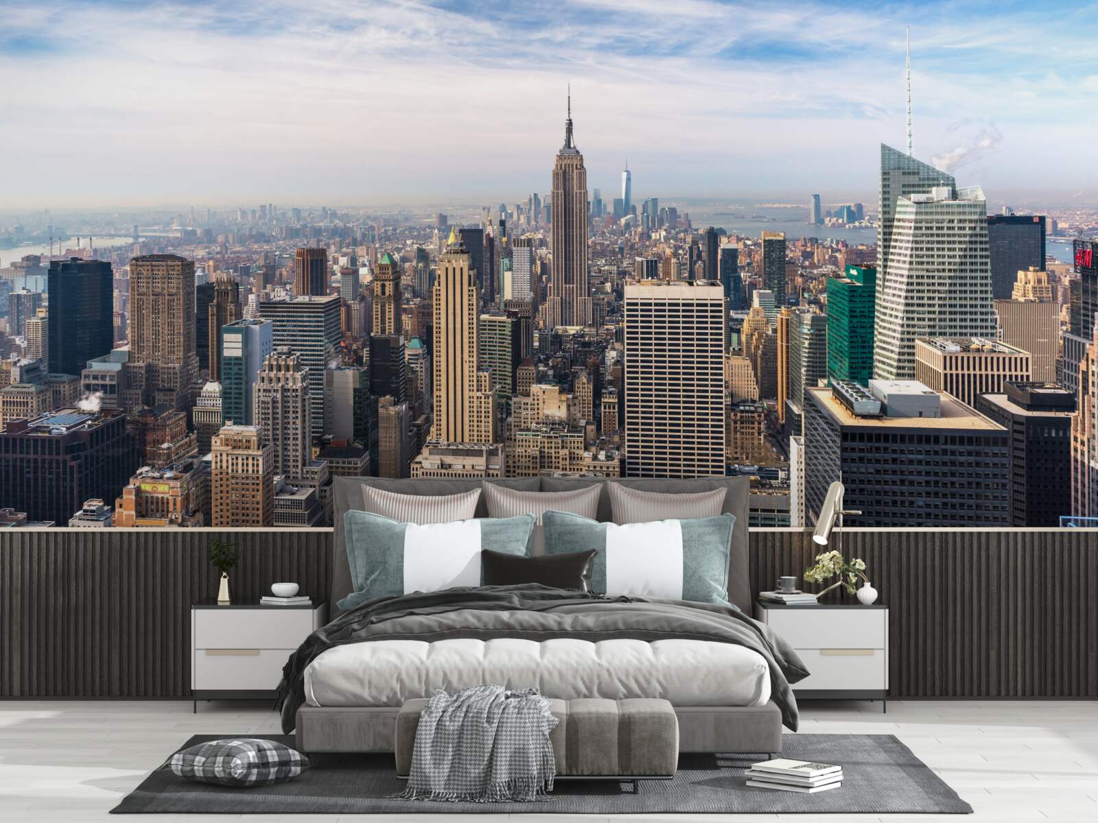Fototapeten Blick auf New York von oben