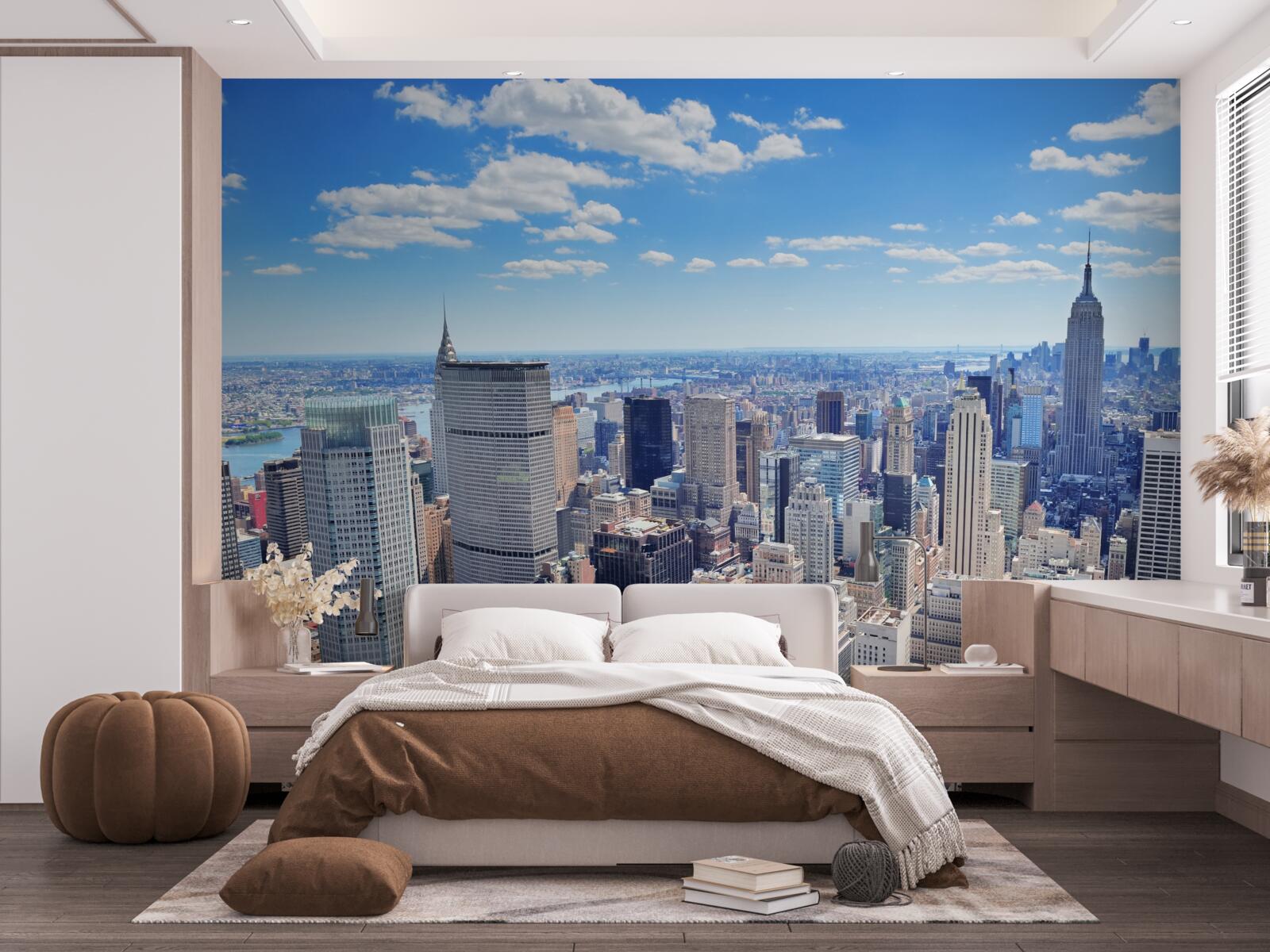 Fototapeten über die Wolkenkratzer von New Yorker Wolken