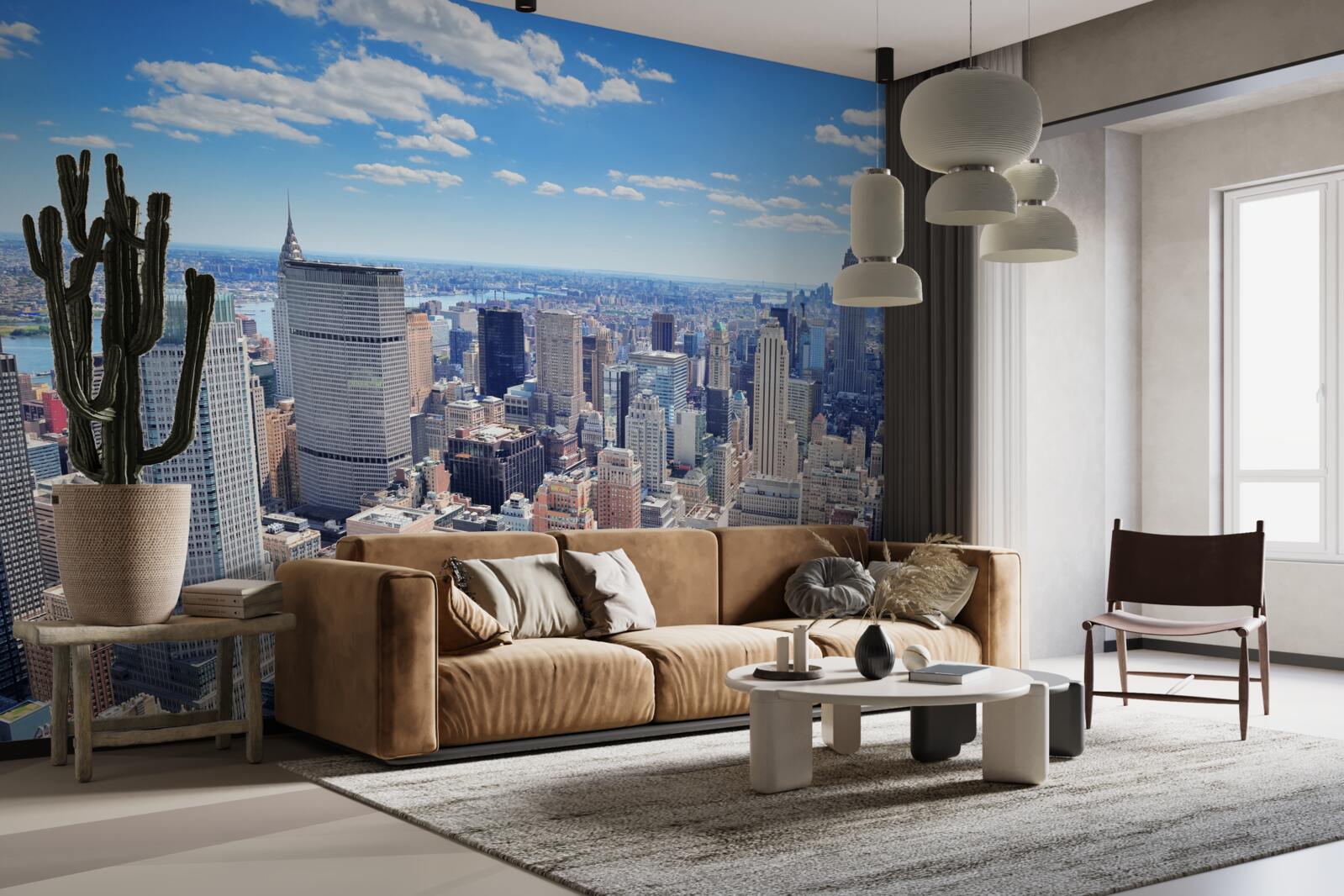 Fototapeten über die Wolkenkratzer von New Yorker Wolken