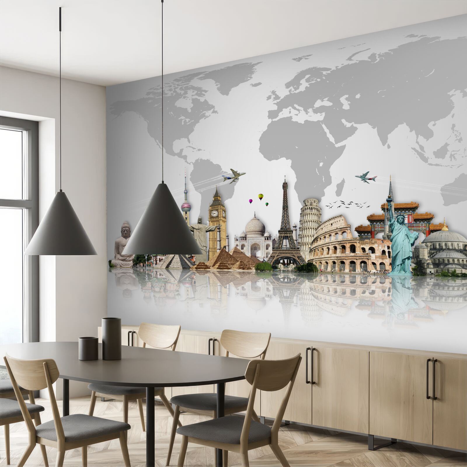 Fototapeten Beliebte architektonische Konstruktionen der Welt