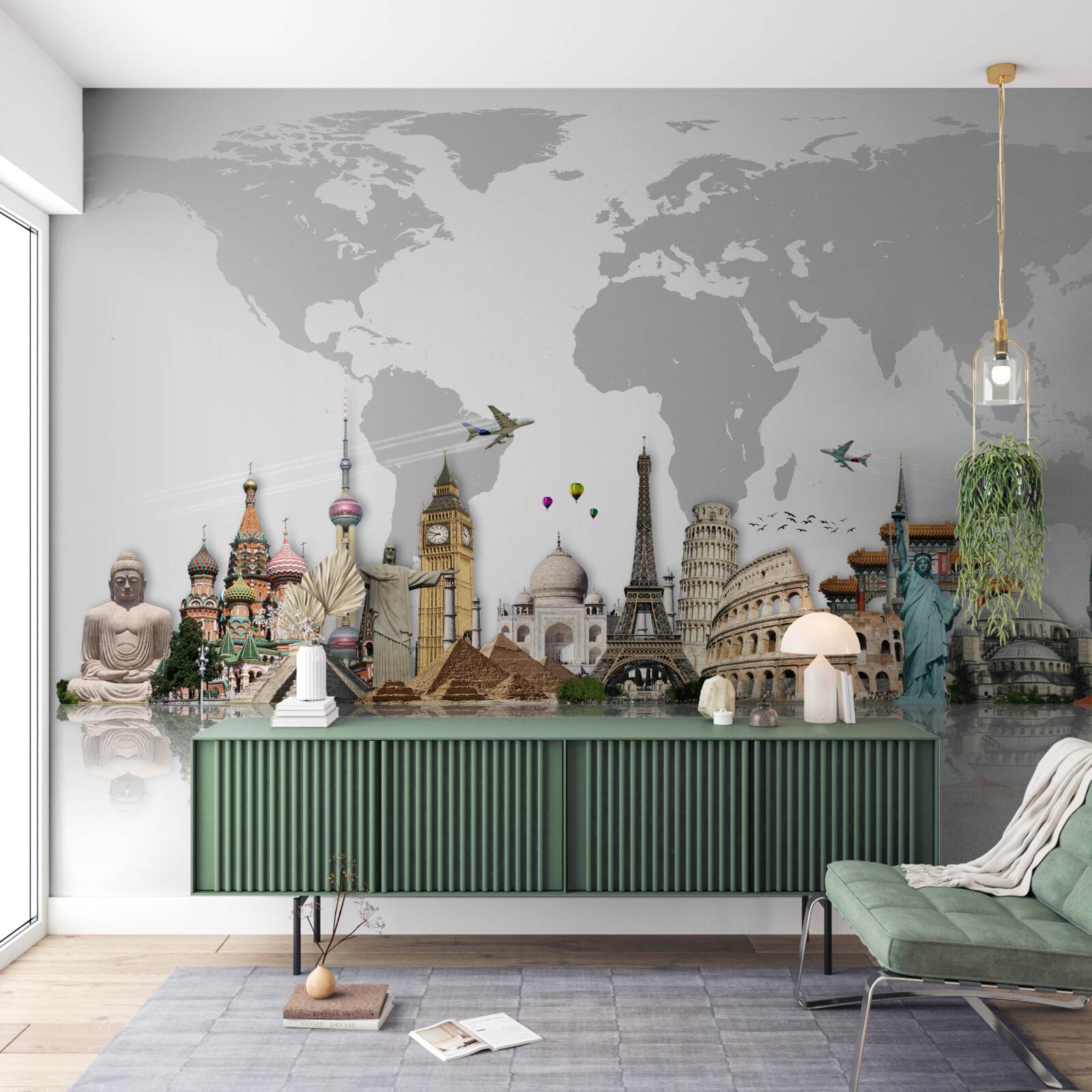 Fototapeten Beliebte architektonische Konstruktionen der Welt