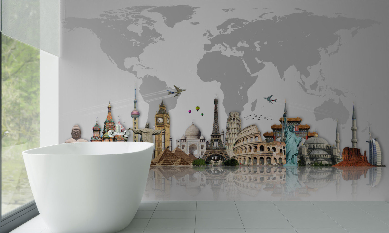 Fototapeten Beliebte architektonische Konstruktionen der Welt