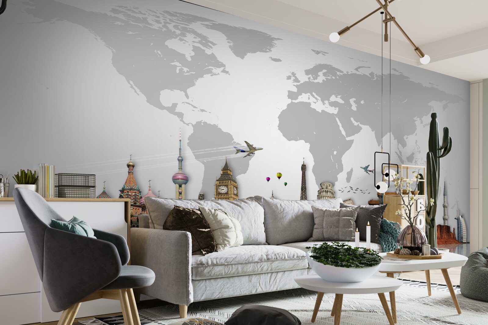 Fototapeten Beliebte architektonische Konstruktionen der Welt