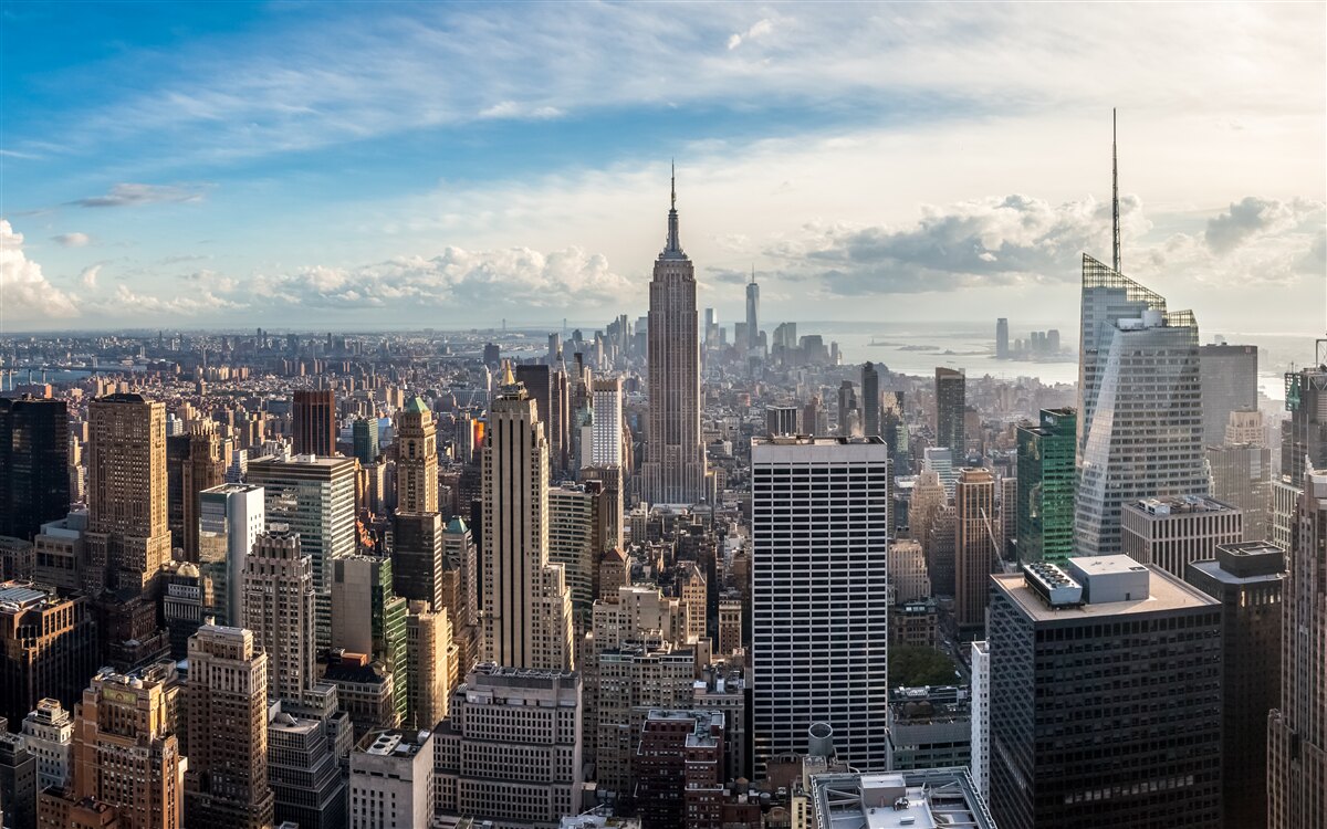 Fototapeten Eine Metropole aus der Vogelperspektive