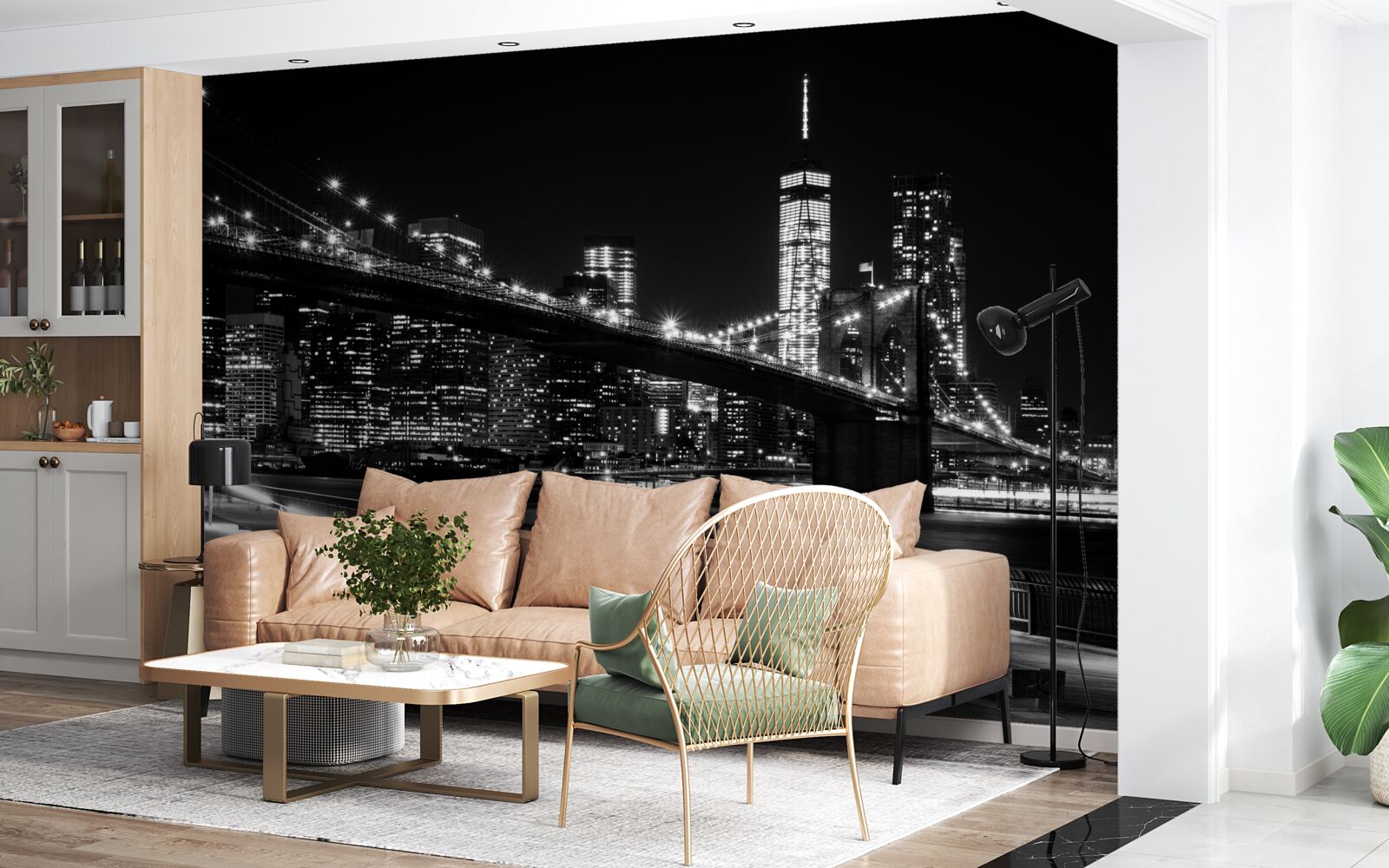 Fototapeten New York Kai ohne Leute