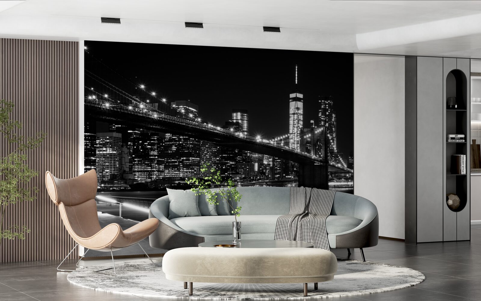 Fototapeten New York Kai ohne Leute