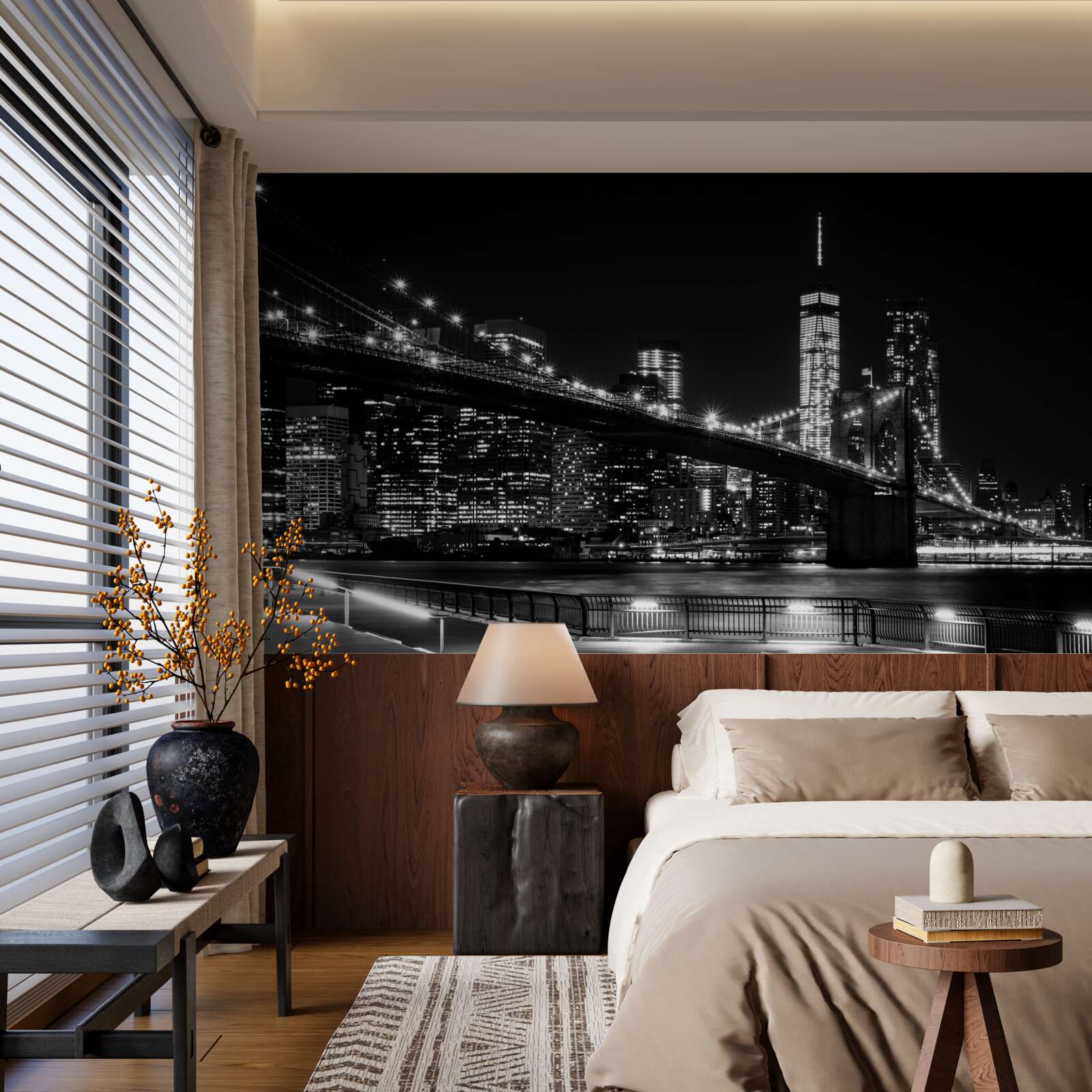 Fototapeten New York Kai ohne Leute