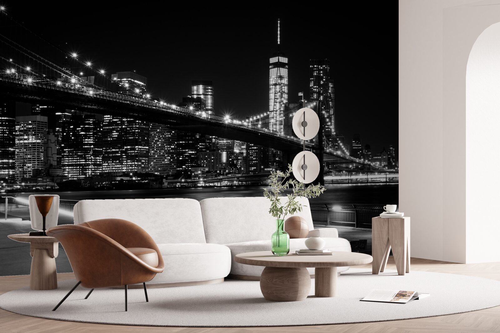 Fototapeten New York Kai ohne Leute