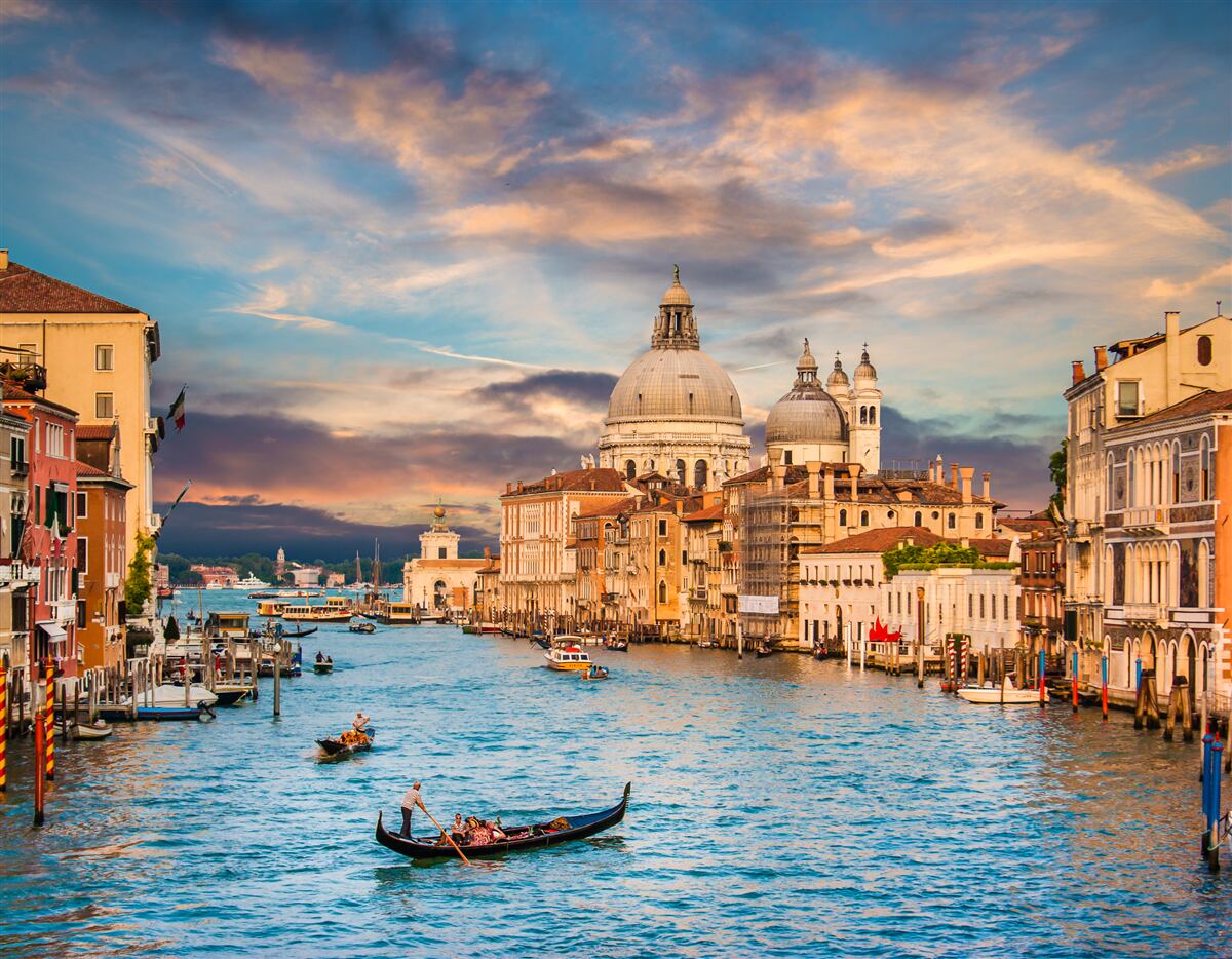 Fototapeten Auf venezianischen Schiffe bewegen