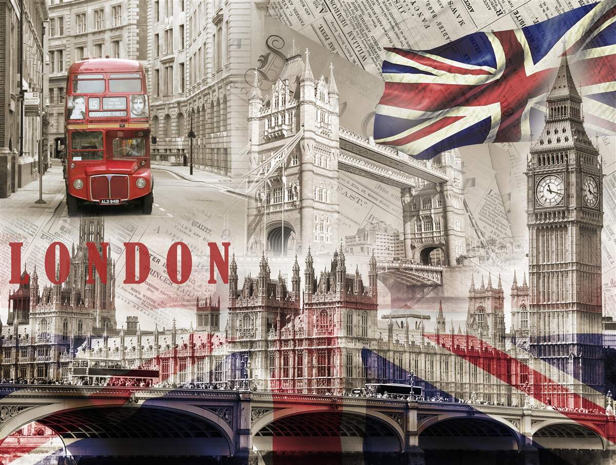 Fototapeten Londons Hauptsymbole